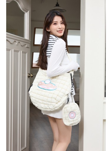 CHIOS CLUB - Chios QQ LOGO Bubble Tote [tote34WH]